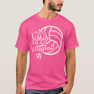 I Run On Jesus And Volleyball T-Shirt