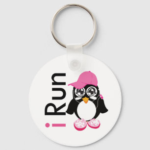 i Run Penguin Key Ring