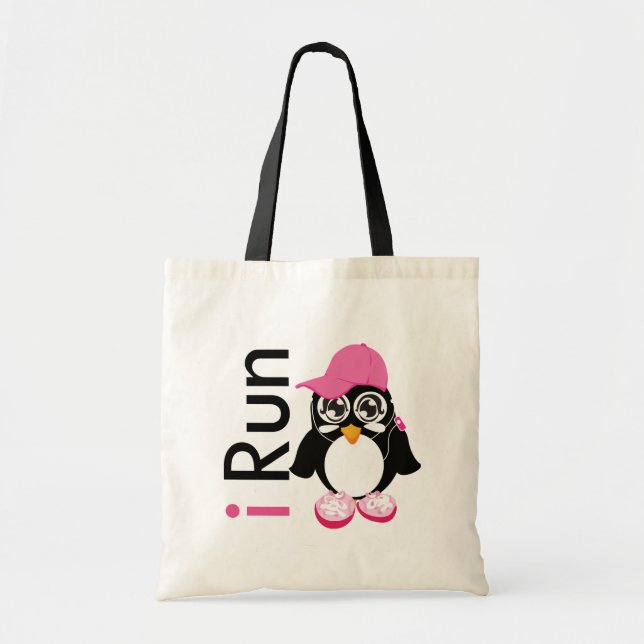 i Run Penguin Tote Bag (Front)
