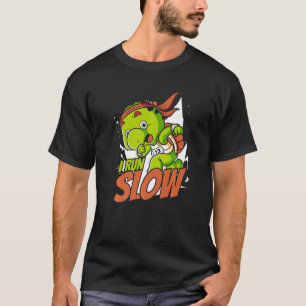 I Run Slow Alligator Snapping Red Eared Slider  Tu T-Shirt