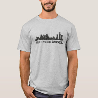 I Run These Streets (Detroit) Skyline T-Shirt