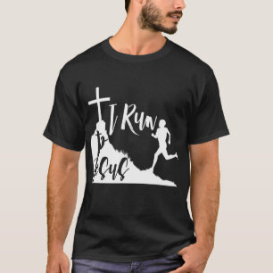 I run to Jesus Running Jogging Religious Christian T-Shirt