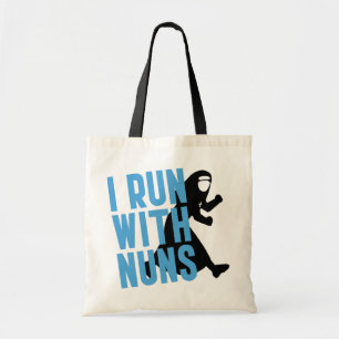 I Run with Nuns Tote Bag