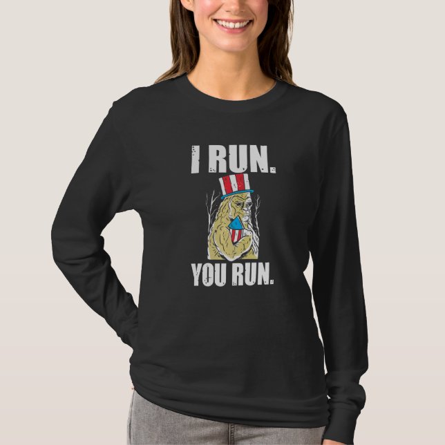 I Run You Run Firework Usa T-Shirt (Front)