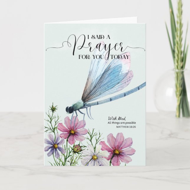 I Said a Prayer for You Today Card (Front)