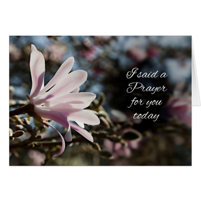 I said a prayer for you with a magnolia flower (Front Horizontal)