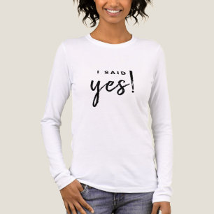 I Said Yes Bridal Shower Tri-Blend Shirt