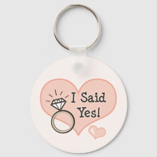 I Said Yes Engagement Key Chain