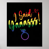 I Said Yes Gay Lgbtq Pride Rainbow Groom Bachelore
