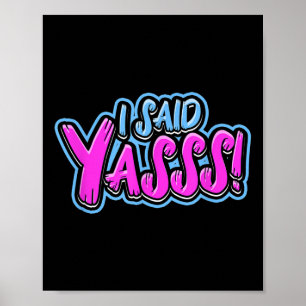 I Said Ys! - Wedding Celebration Bride And Groom Poster