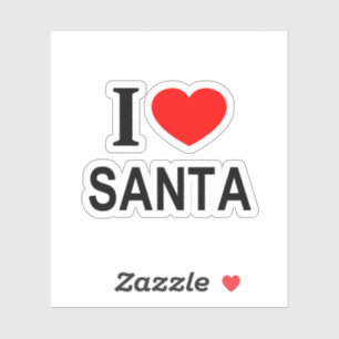 I ❤️ SANTA I LOVE SANTA I HEART SANTA Vinyl