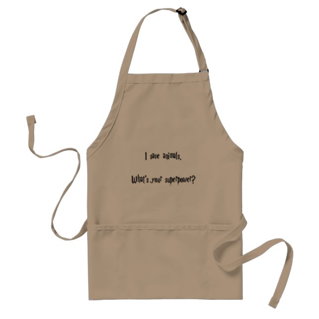 I Save Animals Standard Apron (Front)