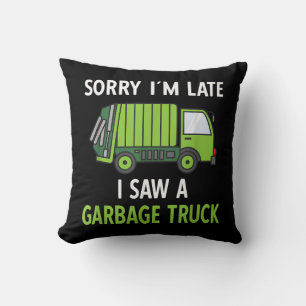 I Saw a Garbage Truck Costume Recycling Garbage Cushion