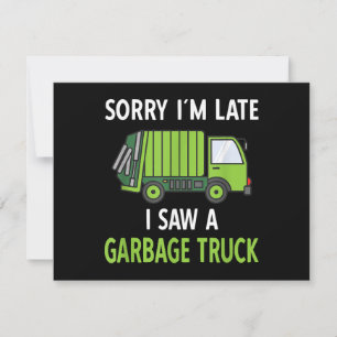 I Saw a Garbage Truck Costume Recycling Garbage Save The Date