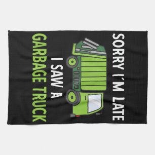 I Saw a Garbage Truck Costume Recycling Garbage Tea Towel