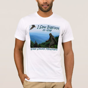 I Saw Bigfoot-Great Smoky Mountains Fitted T-shirt