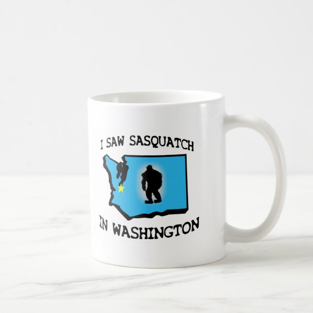 I Saw Sasquatch In Washington Coffee Mug (Right)