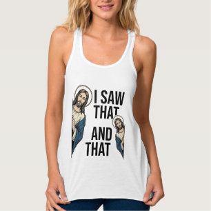 I Saw That Funny Jesus Peeking Vintage Shirt Desig