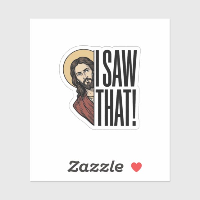 I Saw That Funny Religious Peek Graphic Design_1 (Sheet)