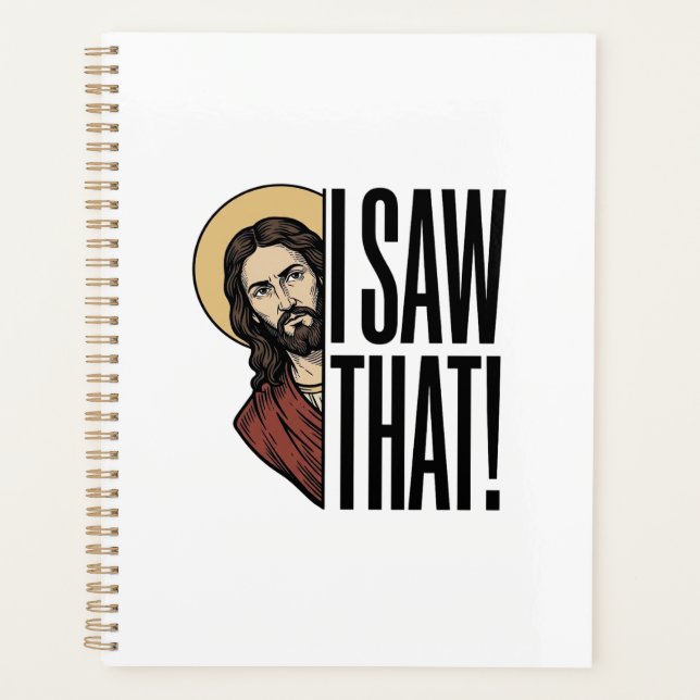 I Saw That Funny Religious Peek Graphic Design_1 Planner (Front)