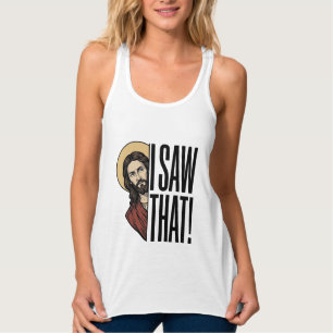 I Saw That Funny Religious Peek Graphic Design_1 Singlet
