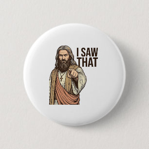 I Saw That Religious Pointing Vintage Engraving Sh 6 Cm Round Badge