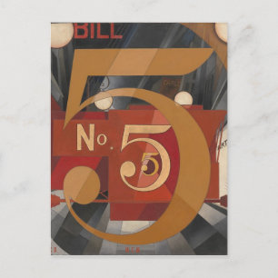 I Saw the Figure 5 in Gold Postcard