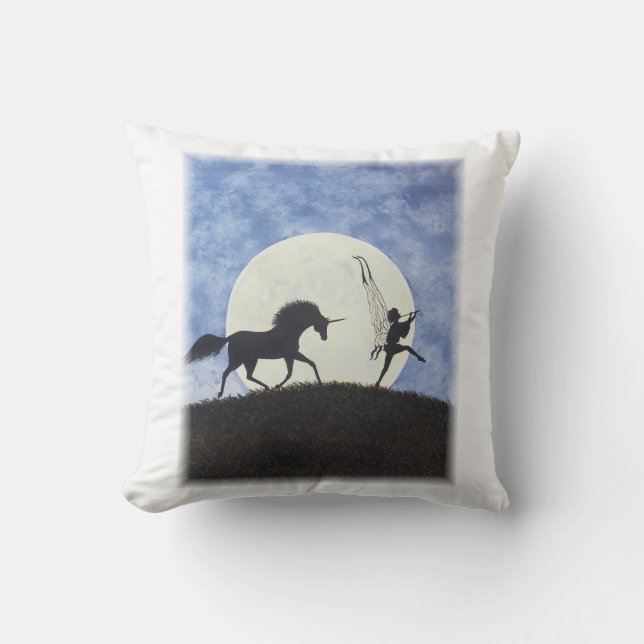 I Saw Them One Night! Throw Pillow (Front)