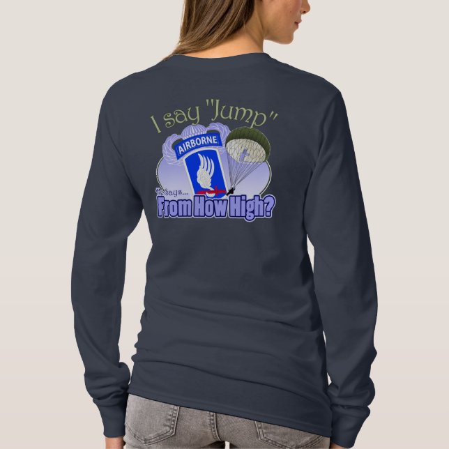 I Say Jump [173rd Airborne] T-Shirt (Back)
