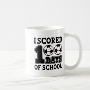 I Scored 100 Days Of School Soccer Kids Student Te Coffee Mug