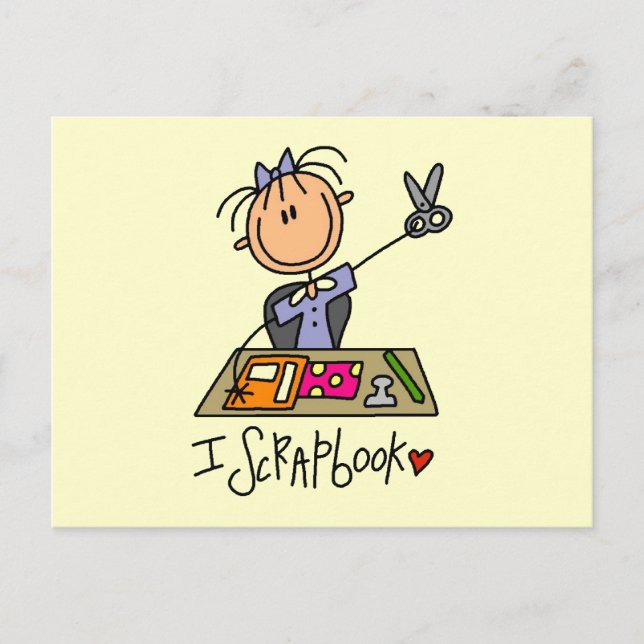 I Scrapbook Postcard (Front)