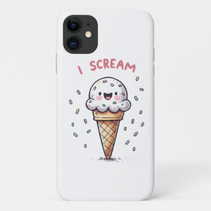I Scream Ice Cream Cone with Sprinkles Case-Mate iPhone Case