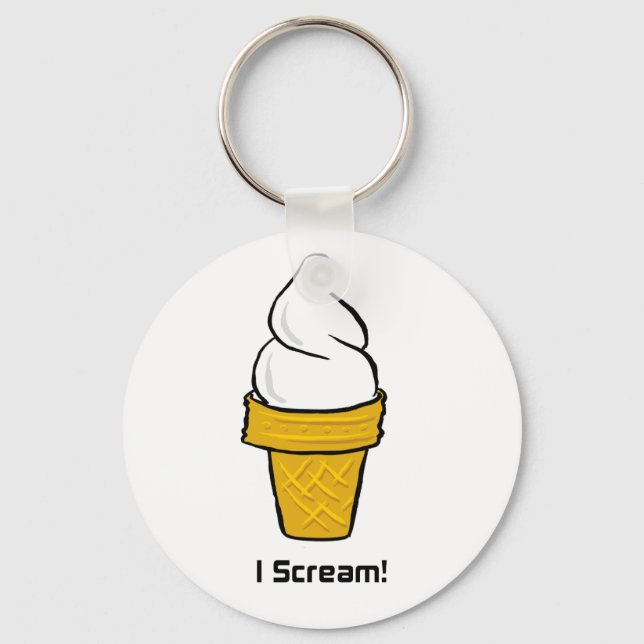 I Scream Key Ring (Front)