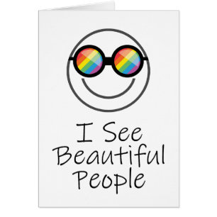 I See Beautiful People Rainbow Lenses Pride Month