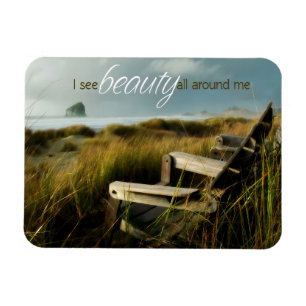 "I see beauty" Motivation Affirmation Flexible Magnet