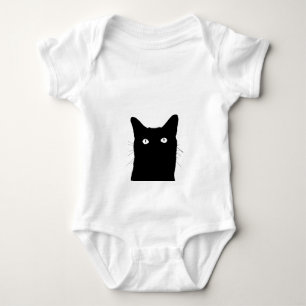 I See Cat Click to Pick Your Colour Background Baby Bodysuit