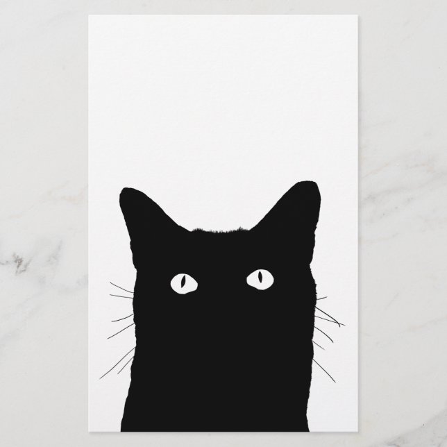 I See Cat Click to Select Your Colourful Decor Stationery (Front)
