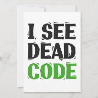 I See Dead Code Funny Programmer Coding Gift