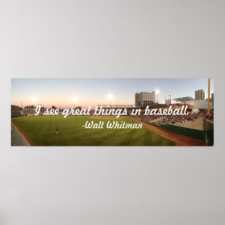 "I See Great Things In Baseball" Poster