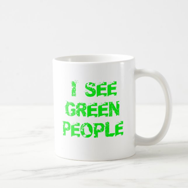 I see green people St. Patrick day Coffee Mug (Right)