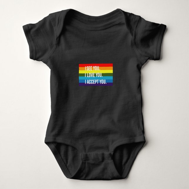 I See I Love You I Accept You Gay Pride LGBT Shirt (Front)