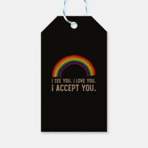 I See I Love You I Accept You Gay Pride LGBT Shirt Gift Tags