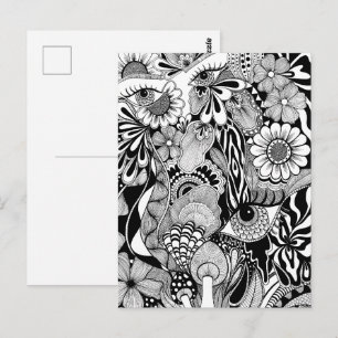 I See It Differently – Monochrome Hand-Drawn Art Postcard