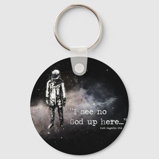 I see no god up here key ring (Front)