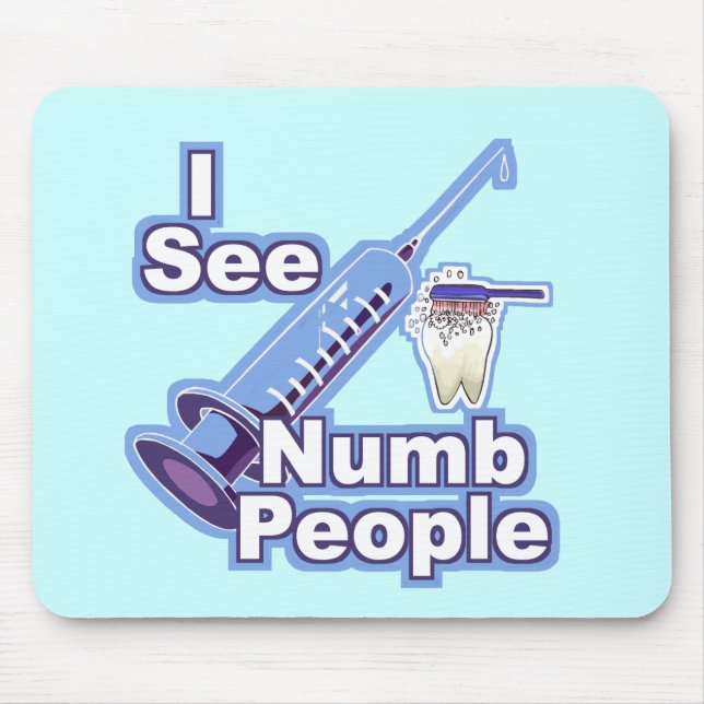 I See Numb People Mouse Pad (Front)
