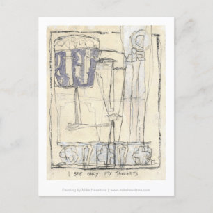 I see only my thoughts postcard