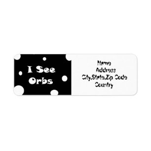 I See Orbs-address label