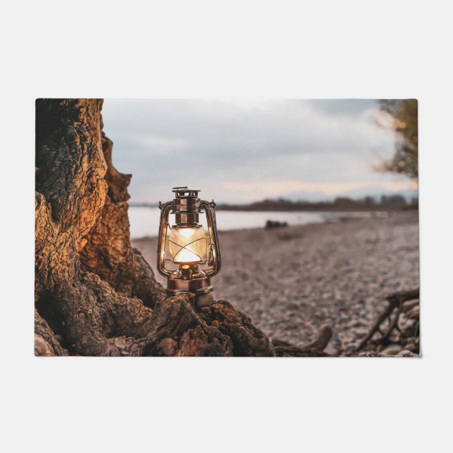 I See the Light Lantern by Sea Doormat (Front)