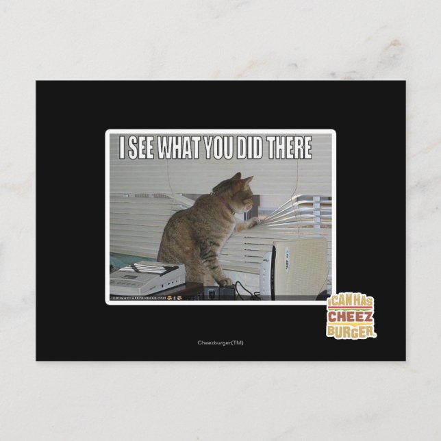 I see what you did there postcard (Front)