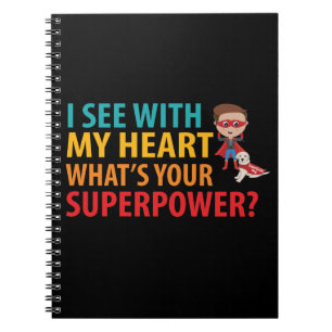 I See With My Heart Boy - Blindness Braille Notebook